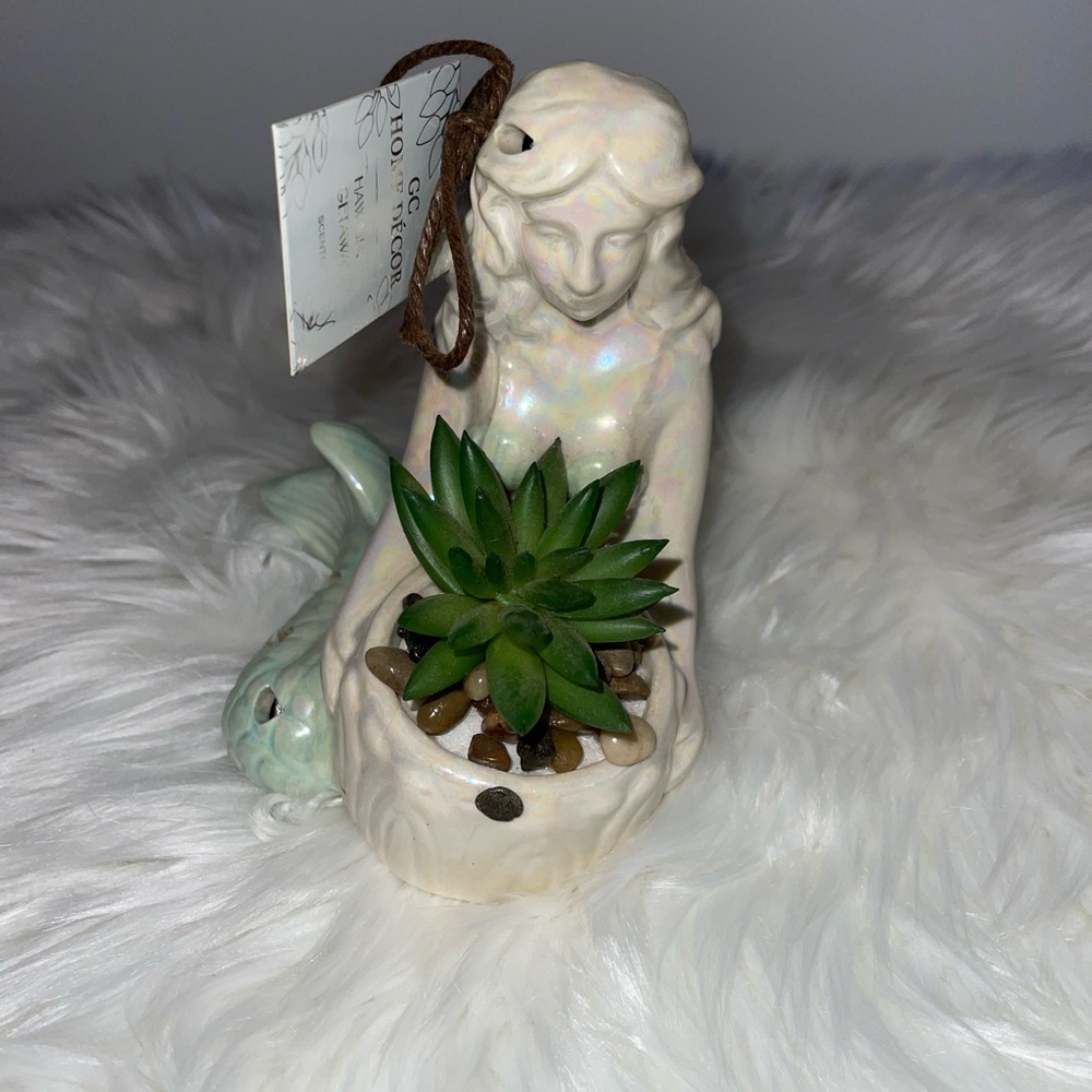Mermaid home, decor, potpourri holder NWT